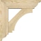 Ekena Millwork Imperial Traditional Rough Sawn Bracket w/ Offset Brace, Douglas Fir, 6"W x 20"D x 20"H BKT0604X20X20IMP01RDF - alternate 2